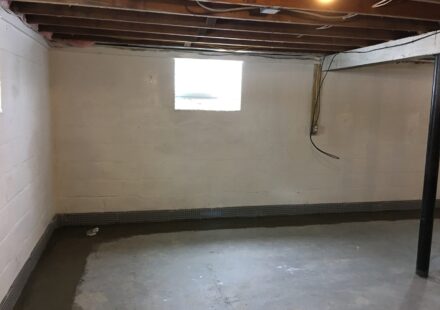 interior basement waterproofing system Pequannock