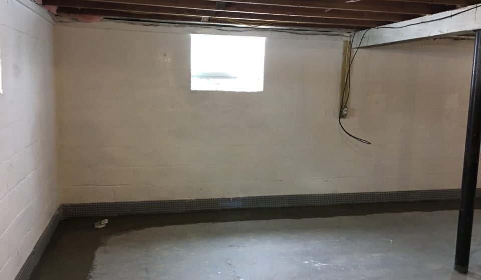 interior basement waterproofing system Pequannock