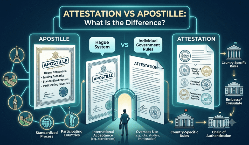 Attestation vs Apostille