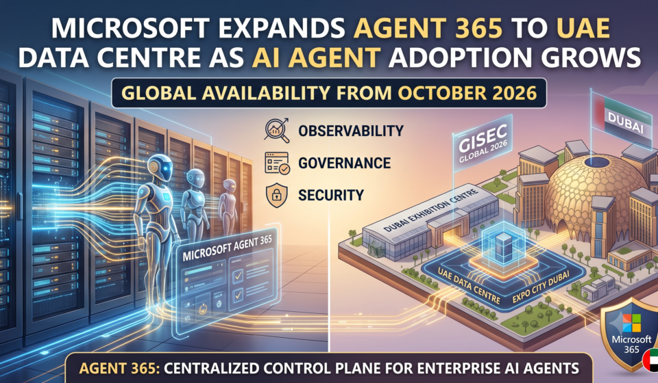 Microsoft Expands Agent 365 to UAE Data Centre as AI Agent Adoption Grows
